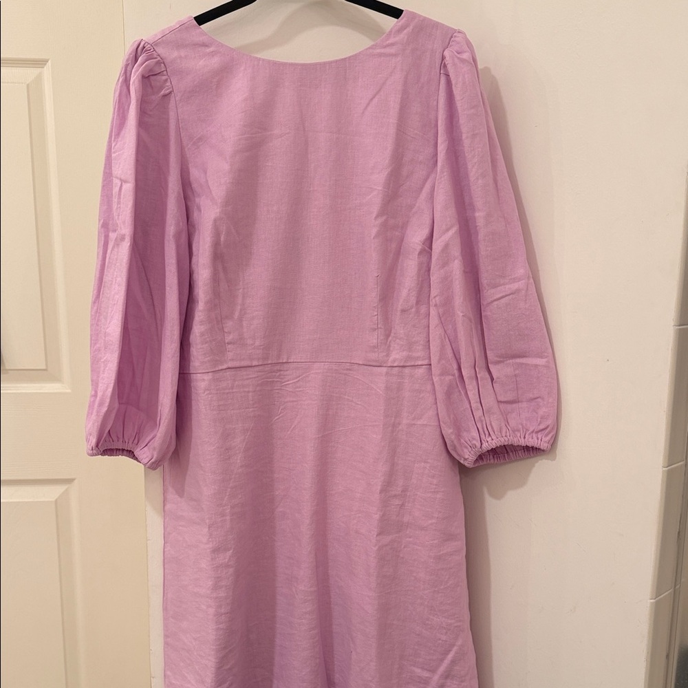 Ann Taylor Lavender Long Sleeve Dress